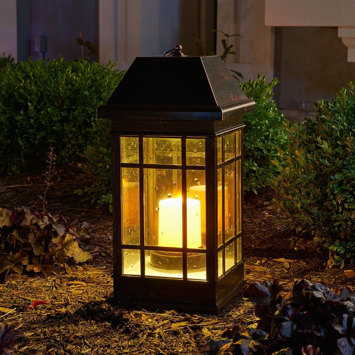 Smart Solar 3900KR1 San Rafael Estate Style Solar Lantern, 22-Inch, Antique-Bronze - Image 3