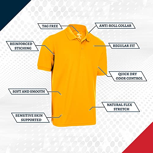 Premium Wear Boys High Moisture Wicking Polo T Shirts - Image 5