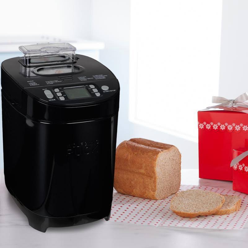 Wolfgang Puck 2 lb. 14-Function Bread Maker with Nut Dispenser – Black - Image 2