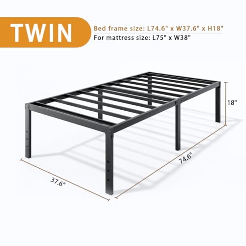 Metal Bed Frame Full Size – 14 Inch Heavy-Duty Full Platform Bed Frame No Box Spring Needed, Easy Assembly, Noise-Free, Sturdy Mattress Foundation, Underbed Storage Space - Image 23