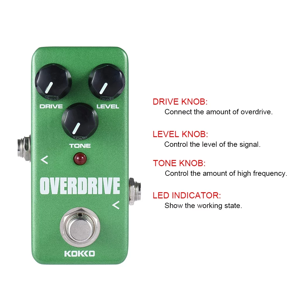 KOKKO FOD3 Mini Overdrive Pedal Portable Guitar Effect Pedal - Image 2
