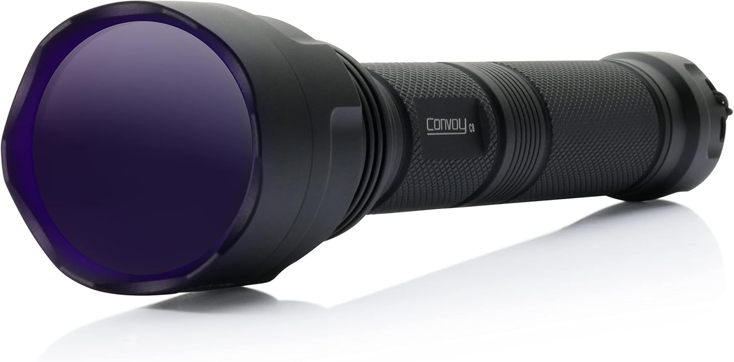 Convoy C8 + 365nm UV LED Flashlight with Patented Glass Filter - Image 2