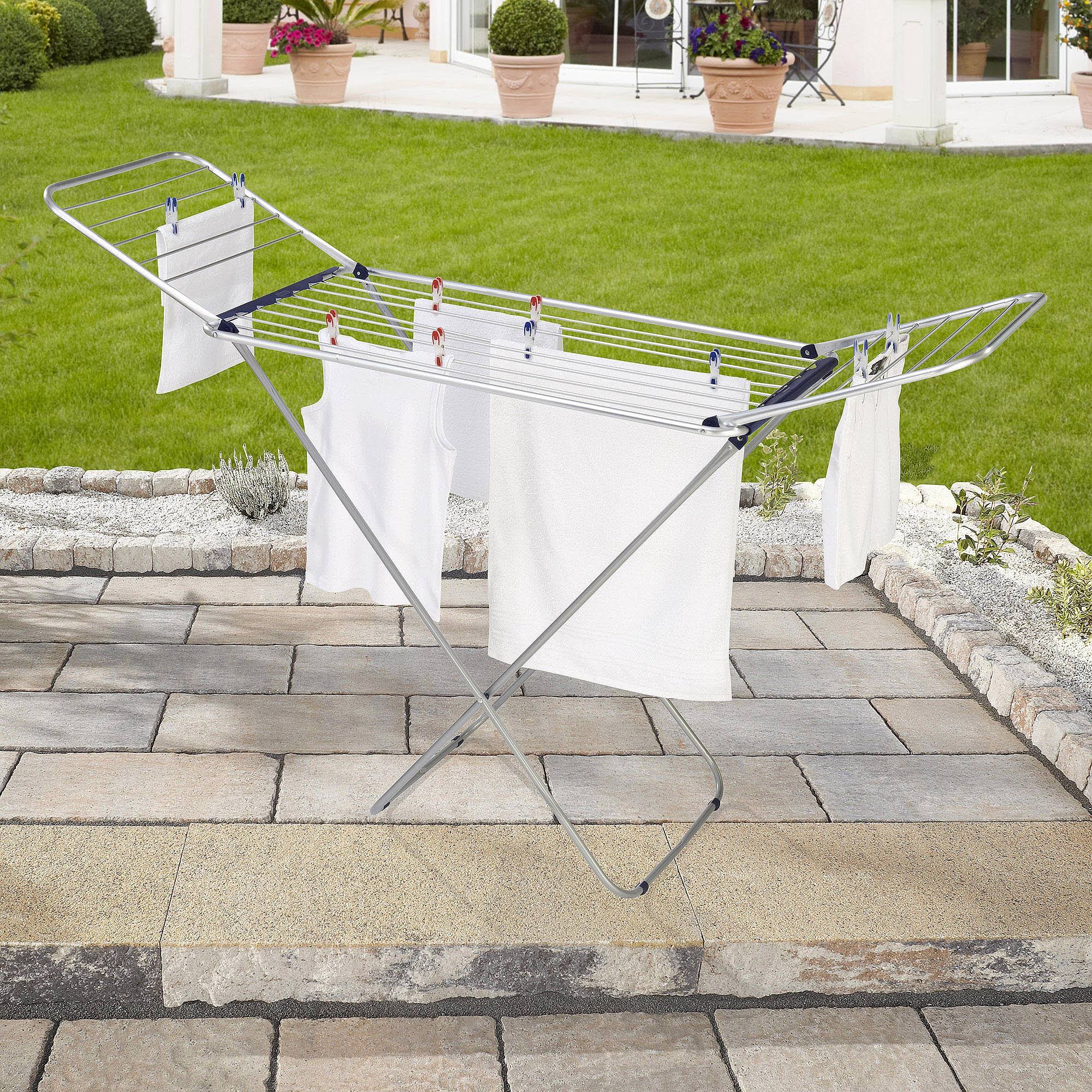 Leifheit Siena 180 Aluminum Drying Rack – Silver - Image 2