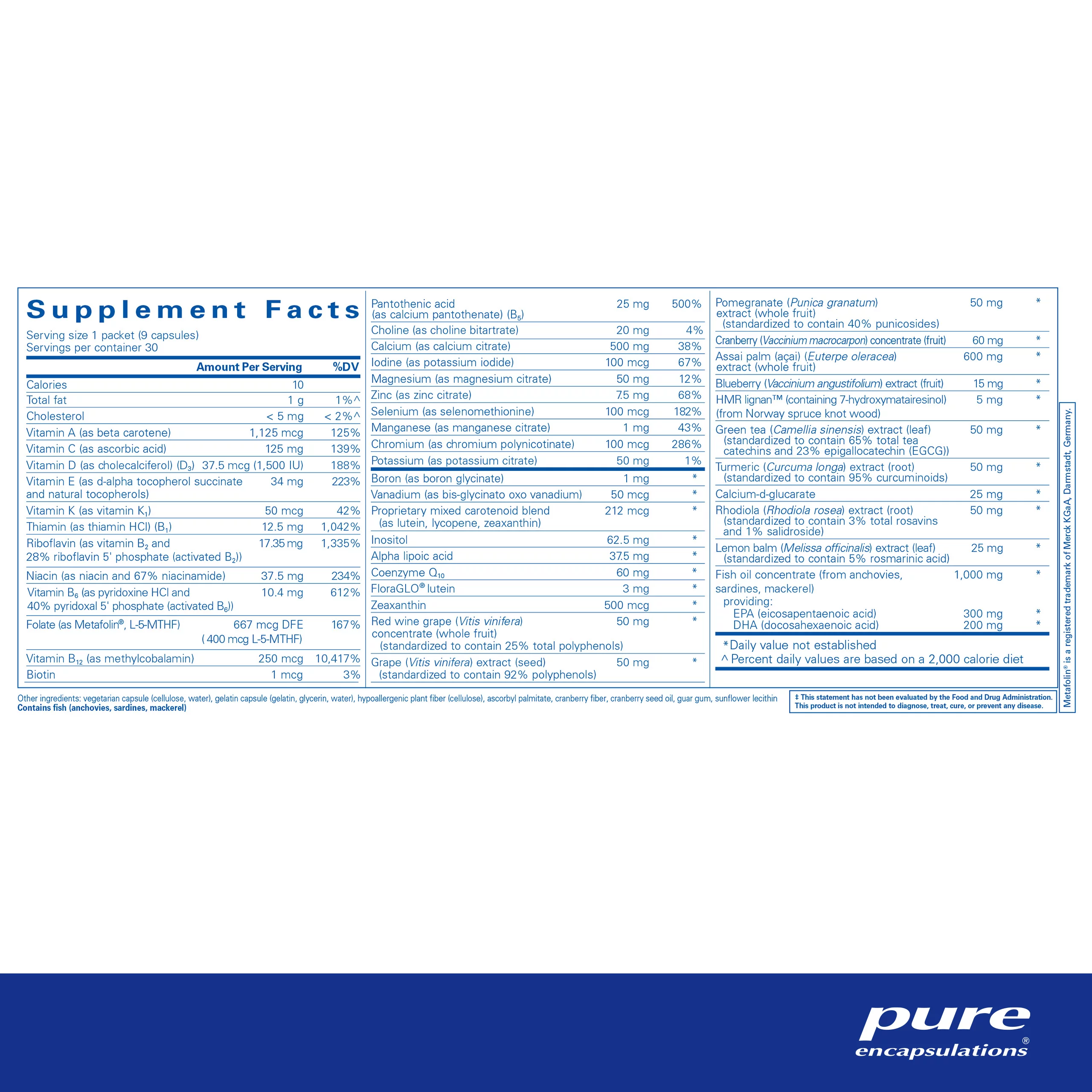Pure Encapsulations Women’s Pure Pack | Supplement to Support Bone, Cardiovascular, Macular, and Breast Health* | 30 Packets - Image 2