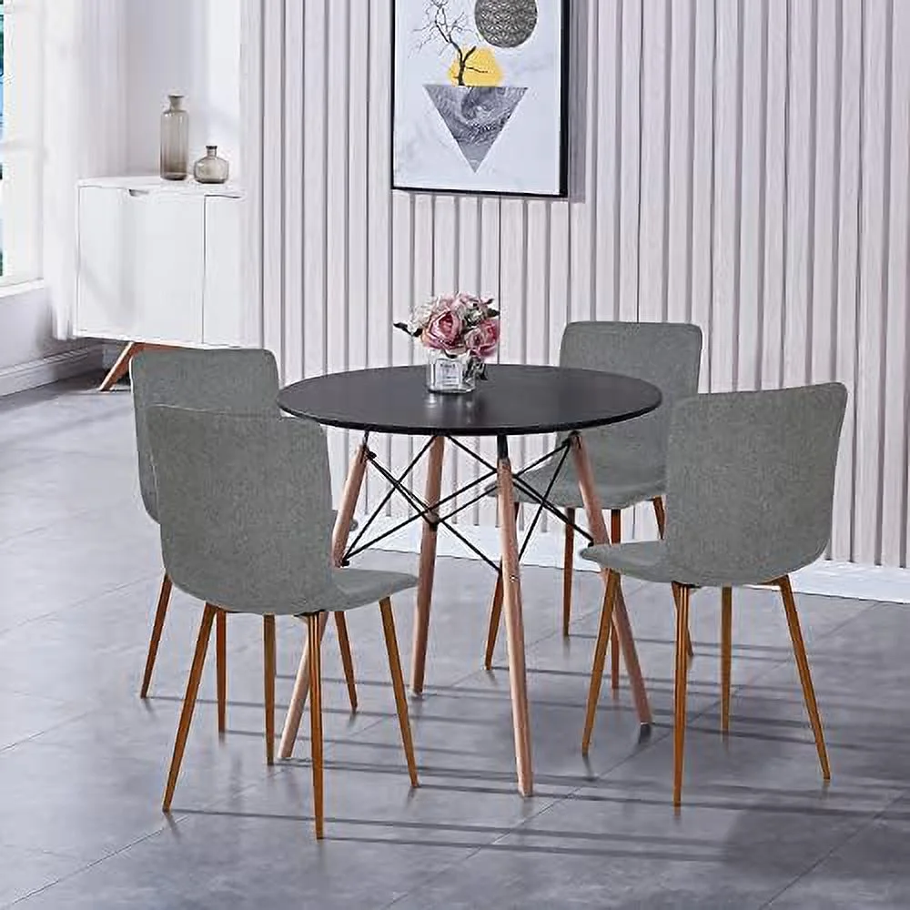 xrboomlife White Dining Table 31.5”u2013Small Round Modern Dining Room Table Kitchen Table Coffee Table – for 2 to 4 People - Image 2