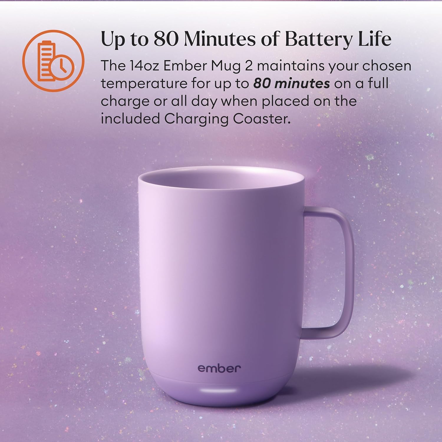 Ember Temperature Control Smart Mug 2, 14 Oz, App-Controlled Heated Coffee Mug with 80 Min Battery Life and Improved Design, White - Image 54