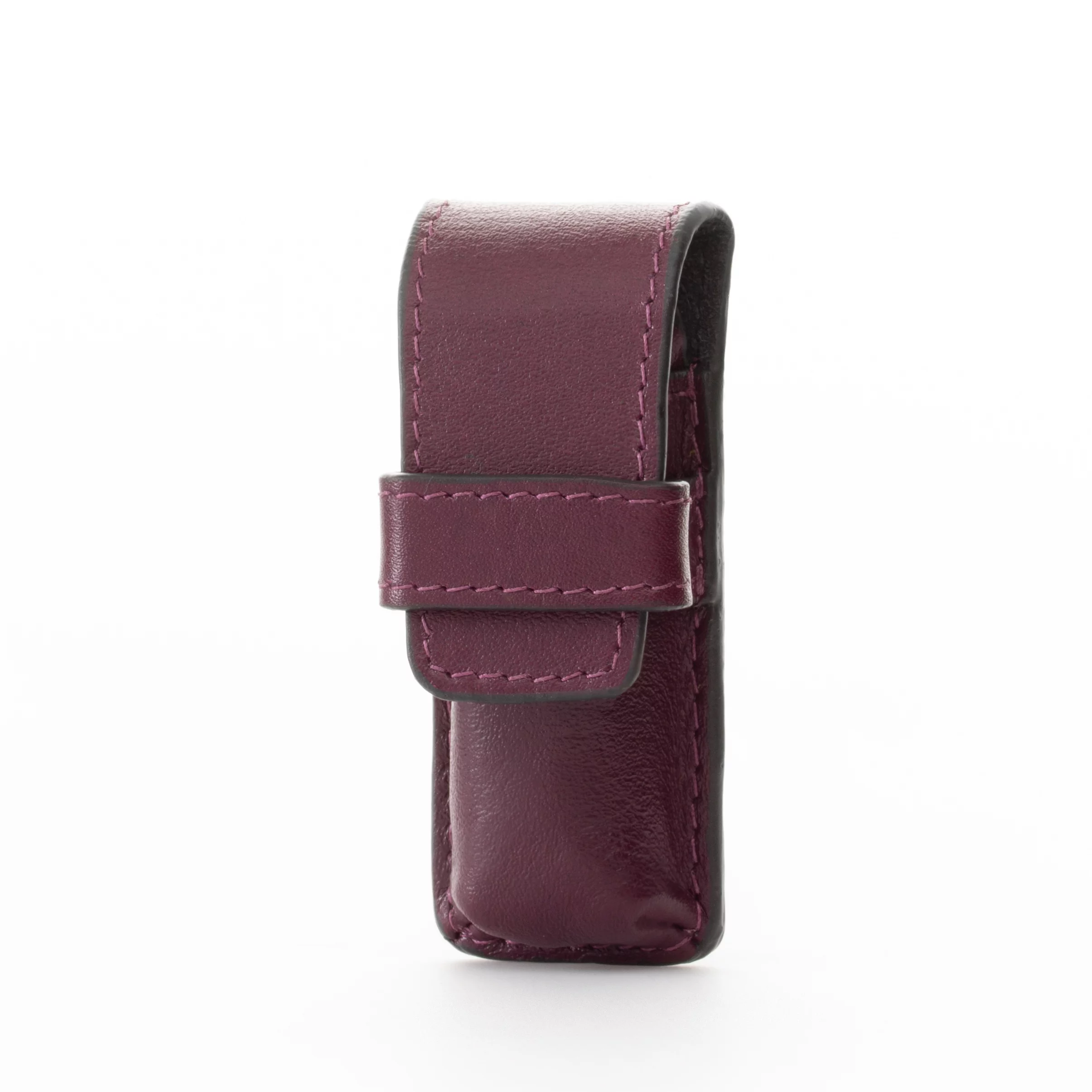 GERMANIKURE Nail clipper and Glass Nail File Set in Purple Leather Case – Made in Solingen Germany of FINOX Stainless Steel, Glass Nail Care Supplies Made in Czech Republic - Image 3