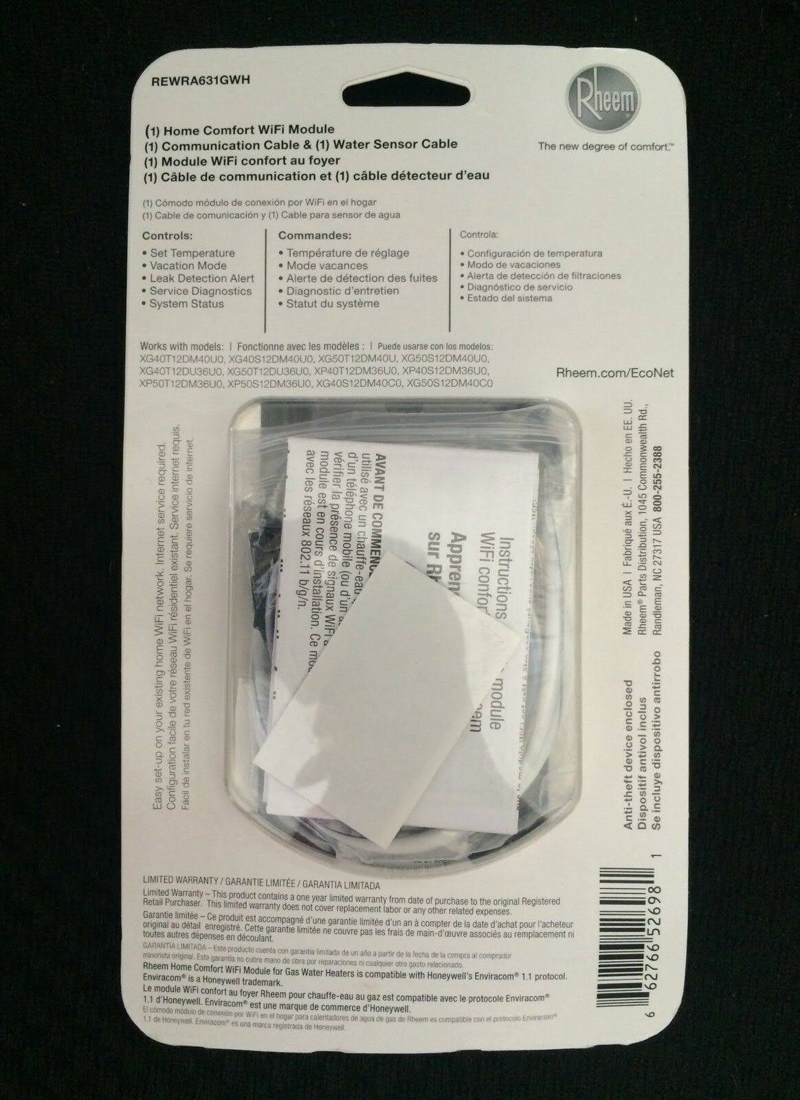 Home Comfort WiFi Module for Rheem Performance Platinum GAS Water Heaters - Image 4