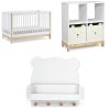 GAP babyGap Tate 4-in-1 Convertible Crib – Greenguard Gold Certified, Bianca White/Natural